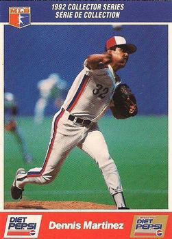 #4 Dennis Martinez - Montreal Expos - 1992 Diet Pepsi Baseball