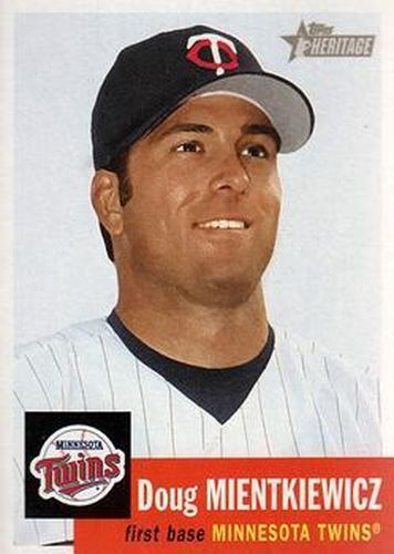 #4 Doug Mientkiewicz - Minnesota Twins - 2002 Topps Heritage Baseball