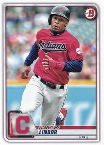 #4 Francisco Lindor - Cleveland Indians - 2020 Bowman Baseball