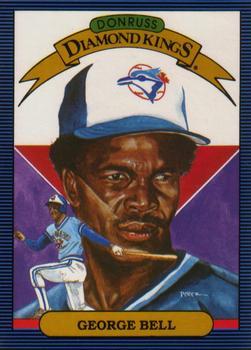 #4 George Bell - Toronto Blue Jays - 1986 Leaf Baseball