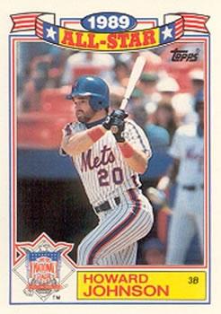 #4 Howard Johnson - New York Mets - 1990 Topps Baseball - Glossy All-Stars