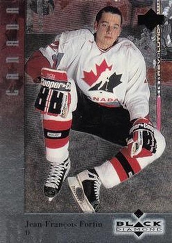 #4 Jean-Francois Fortin - Canada - 1996-97 Upper Deck Black Diamond Hockey