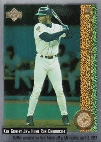 #4 Ken Griffey Jr. - Seattle Mariners - 1998 Upper Deck - Ken Griffey Jr.'s Home Run Chronicles Baseball