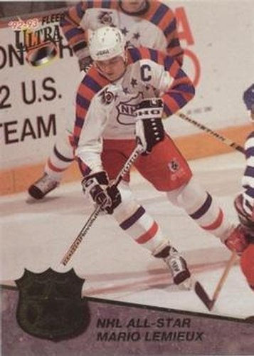 #4 Mario Lemieux - Pittsburgh Penguins - 1992-93 Ultra - NHL All-Stars Hockey