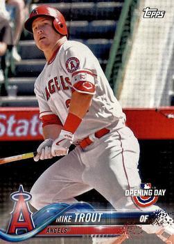 #4 Mike Trout - Los Angeles Angels - 2018 Topps Opening Day Baseball