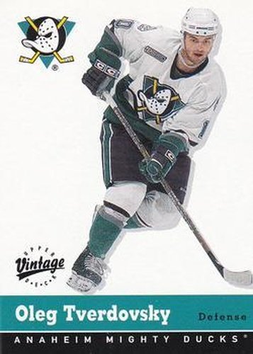 #4 Oleg Tverdovsky - Anaheim Mighty Ducks - 2000-01 Upper Deck Vintage Hockey