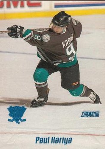 #4 Paul Kariya - Anaheim Mighty Ducks - 1999-00 Stadium Club Hockey