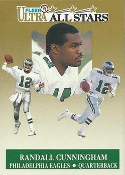 #4 Randall Cunningham - Philadelphia Eagles - 1991 Ultra Football - All Stars