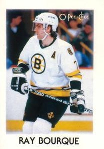 #4 Ray Bourque - Boston Bruins - 1987-88 O-Pee-Chee Minis Hockey