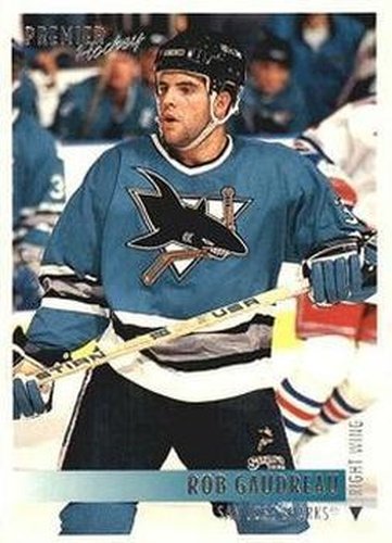 #4 Rob Gaudreau - San Jose Sharks - 1994-95 Topps Premier Hockey