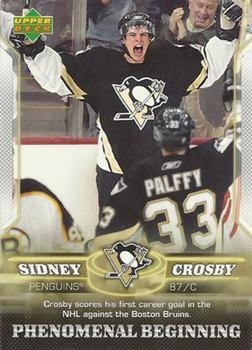 #4 Sidney Crosby - Pittsburgh Penguins - 2005-06 Upper Deck Phenomenal Beginning Hockey