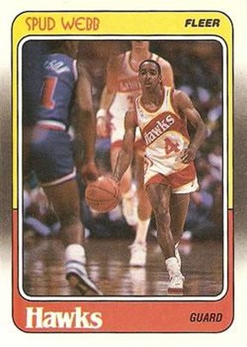 #4 Spud Webb - Atlanta Hawks - 1988-89 Fleer Basketball