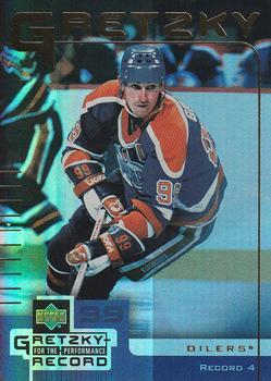 #4 Wayne Gretzky - Edmonton Oilers - 1999-00 Upper Deck McDonald's Wayne Gretzky Performance for the Record Hockey
