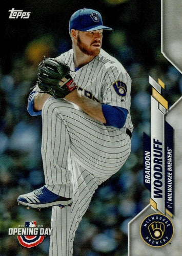 #4 Brandon Woodruff - Milwaukee Brewers - 2020 Topps Opening Day Baseball