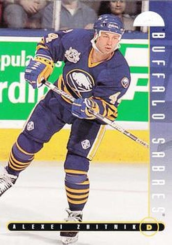 #4 Alexei Zhitnik - Buffalo Sabres - 1995-96 Leaf Hockey