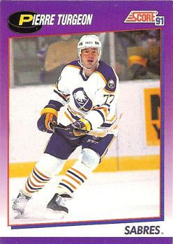 #4 Pierre Turgeon - Buffalo Sabres - 1991-92 Score American Hockey