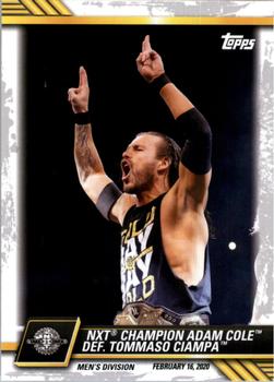 #4 NXT Champion Adam Cole def. Tommaso Ciampa - 2021 Topps WWE NXT Wrestling