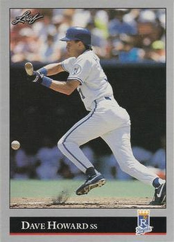 #4 Dave Howard - Kansas City Royals - 1992 Leaf Baseball