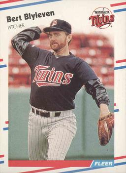 #4 Bert Blyleven - Minnesota Twins - 1988 Fleer Baseball