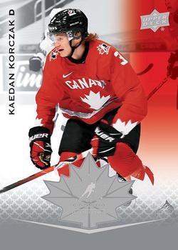 #4 Kaedan Korczak - Canada - 2021-22 Upper Deck Team Canada Juniors Hockey