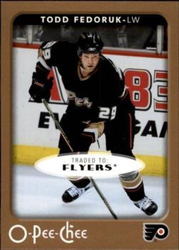 #4 Todd Fedoruk - Anaheim Ducks - 2006-07 O-Pee-Chee Hockey