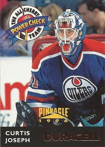 #DC4 Curtis Joseph - Edmonton Oilers - 1996-97 Duracell All-Cherry Team Hockey