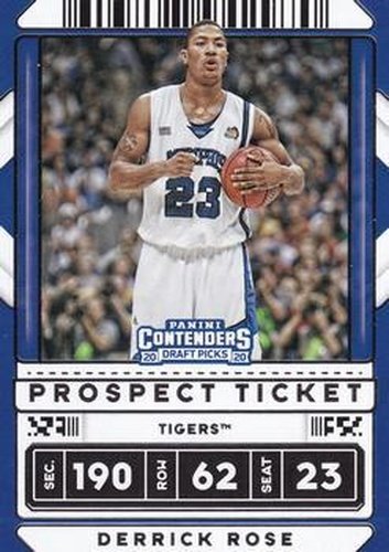 #4b Derrick Rose - Memphis Tigers - 2020 Panini Contenders Draft Picks Basketball