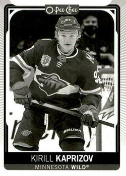 #4d Kirill Kaprizov - Black & White - Minnesota Wild - 2021-22 O-Pee-Chee Hockey