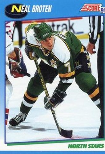 #500 Neal Broten - Minnesota North Stars - 1991-92 Score Canadian Hockey