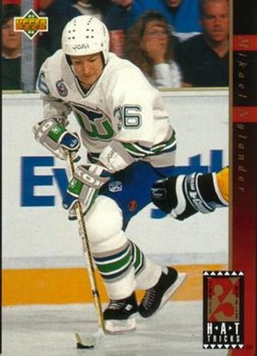 #HT13 Mikael Nylander - Hartford Whalers - 1993-94 Upper Deck Hockey - Hat Tricks