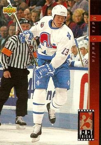 #HT20 Mats Sundin - Quebec Nordiques - 1993-94 Upper Deck Hockey - Hat Tricks