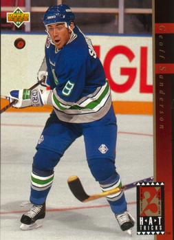 #HT2 Geoff Sanderson - Hartford Whalers - 1993-94 Upper Deck Hockey - Hat Tricks