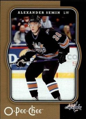 #500 Alexander Semin - Washington Capitals - 2007-08 O-Pee-Chee Hockey