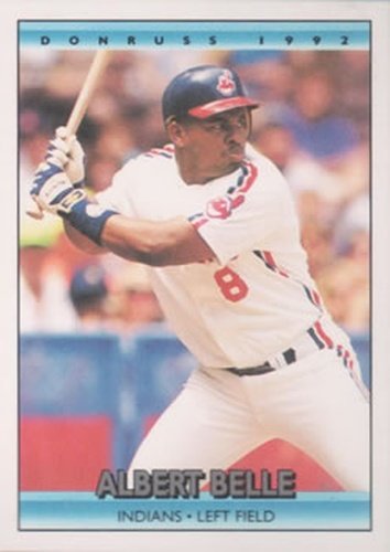#500 Albert Belle - Cleveland Indians - 1992 Donruss Baseball