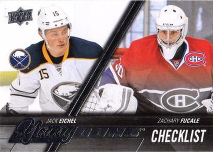#500 Jack Eichel / Zachary Fucale - Buffalo Sabres / Montreal Canadiens - 2015-16 Upper Deck Hockey