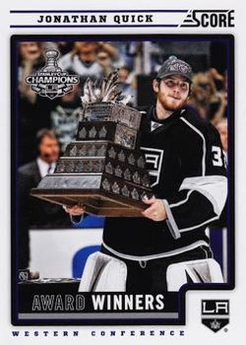 #500 Jonathan Quick - Los Angeles Kings - 2012-13 Score Hockey