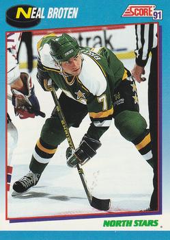 #500 Neal Broten - Minnesota North Stars - 1991-92 Score Canadian Bilingual Hockey