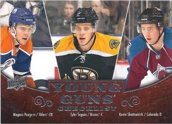 #500 Young Guns Checklist Magnus Paajarvi / Tyler Seguin / Kevin Shattenkirk - Edmonton Oilers / Boston Bruins / Colorado Avalanche - 2010-11 Upper Deck Hockey
