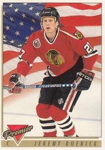 #500 Jeremy Roenick - Chicago Blackhawks - 1993-94 Topps Premier Hockey