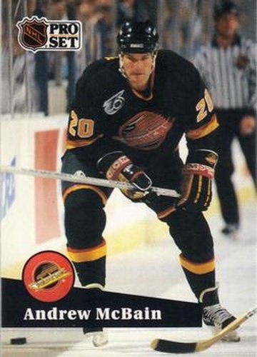 #500 Andrew McBain - 1991-92 Pro Set Hockey