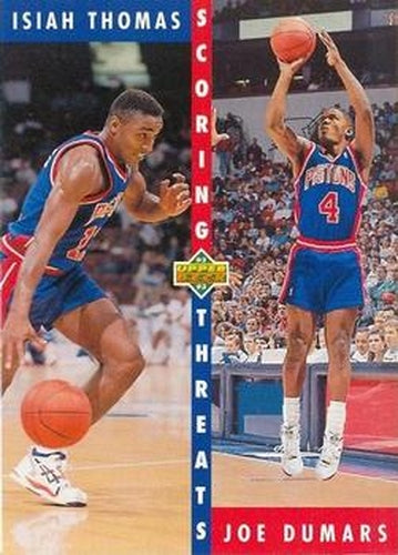 #500 Isiah Thomas / Joe Dumars - Detroit Pistons - 1992-93 Upper Deck Basketball