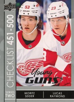 #500 Moritz Seider / Lucas Raymond - Detroit Red Wings - 2021-22 Upper Deck Hockey