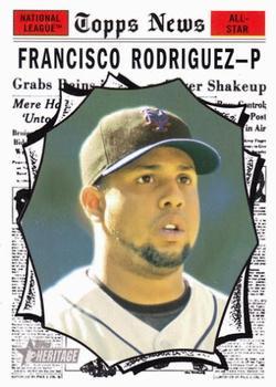 #500 Francisco Rodriguez - New York Mets - 2010 Topps Heritage Baseball