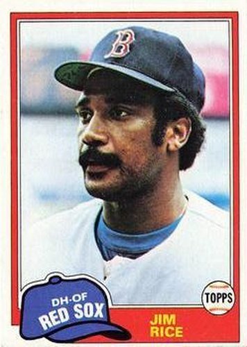 #500 Jim Rice - Boston Red Sox - 1981 Topps Baseball