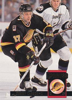 #500 Jimmy Carson - Vancouver Canucks - 1993-94 Donruss Hockey