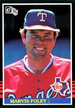 #500 Marvis Foley - Texas Rangers - 1985 Donruss Baseball