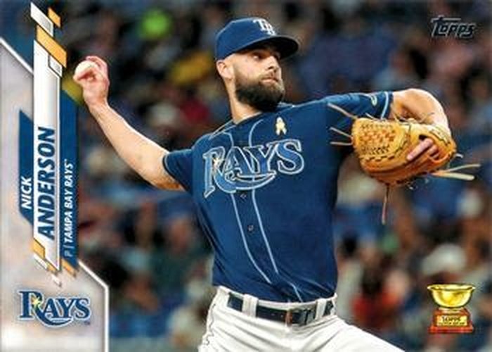 #500 Nick Anderson - Tampa Bay Rays - 2020 Topps Baseball