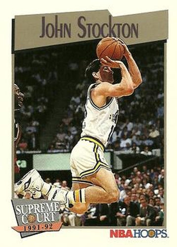 #500 John Stockton - Utah Jazz - 1991-92 Hoops Basketball