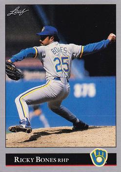 #500 Ricky Bones - Milwaukee Brewers - 1992 Leaf Baseball