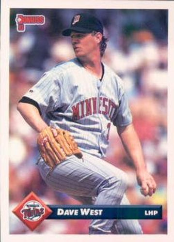 #501 Dave West - Minnesota Twins - 1993 Donruss Baseball